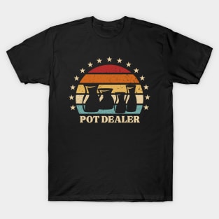 Pot Dealer Pottery Vintage Clay Ceramic Artist T-Shirt